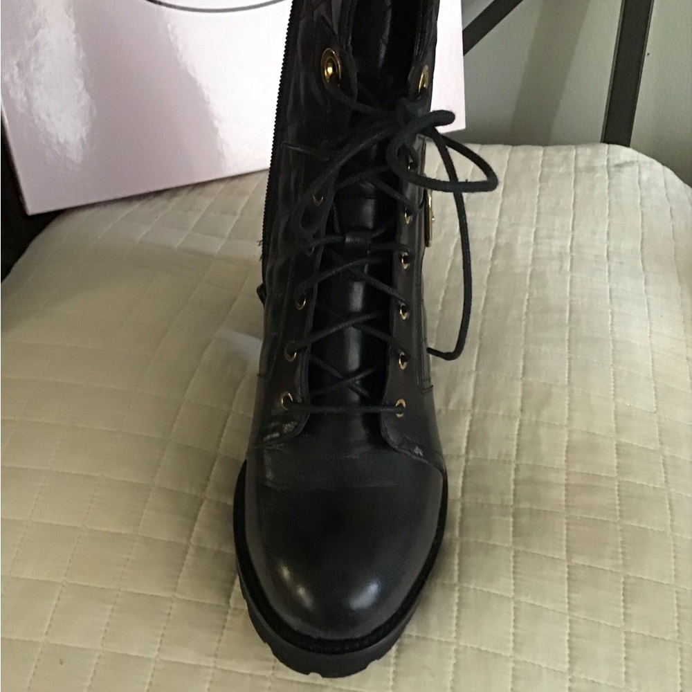 Brown’s Couture Black leather Quilted Ankle Boots in the box Size 40 - Picture 5 of 9